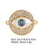 Classic Style Eye Copper Inlay Zircon 18k Gold Plated Rose Gold Plated White Gold Plated Jewelry Accessories