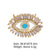 Classic Style Eye Copper Inlay Zircon 18k Gold Plated Rose Gold Plated White Gold Plated Jewelry Accessories