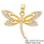 Classic Style Flower Dragonfly Copper Plating Inlay Artificial Pearls Zircon Gold Plated Charms Jewelry Accessories