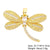 Classic Style Flower Dragonfly Copper Plating Inlay Artificial Pearls Zircon Gold Plated Charms Jewelry Accessories