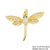 Classic Style Flower Dragonfly Copper Plating Inlay Artificial Pearls Zircon Gold Plated Charms Jewelry Accessories