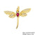 Classic Style Flower Dragonfly Copper Plating Inlay Artificial Pearls Zircon Gold Plated Charms Jewelry Accessories