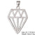 Classic Style Key Copper Plating Inlay Zircon White Gold Plated Charms Jewelry Accessories