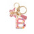 Classic Style Letter Resin Unisex Bag Pendant Keychain