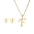 Classic Style Letter Stainless Steel Alloy Plating Earrings Necklace