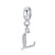 Classic Style Letter Sterling Silver Polishing Inlay Artificial Gemstones Jewelry Accessories