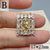 Classic Style Portrait Copper Plating Inlay Zircon Jewelry Accessories