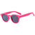 Classic Style Roman Style Commute Color Block Ac Oval Frame Full Frame Women's Sunglasses