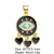 Classic Style Round Copper Plating Inlay Zircon 18k Gold Plated Jewelry Accessories