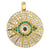 Classic Style Round Copper Plating Inlay Zircon 18k Gold Plated Jewelry Accessories