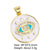 Classic Style Round Copper Plating Inlay Zircon 18k Gold Plated Jewelry Accessories