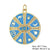 Classic Style Round Copper Plating Inlay Zircon 18k Gold Plated Jewelry Accessories