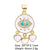 Classic Style Round Copper Plating Inlay Zircon 18k Gold Plated Jewelry Accessories