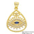 Classic Style Round Copper Plating Inlay Zircon 18k Gold Plated Jewelry Accessories