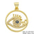 Classic Style Round Copper Plating Inlay Zircon 18k Gold Plated Jewelry Accessories