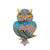 Classic Style Shiny Insect Owl Eye Alloy Inlay Rhinestones Unisex Brooches