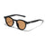 Classic Style Solid Color Ac Round Frame Full Frame Men's Sunglasses