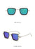 Classic Style Solid Color Ac Square Full Frame Men's Sunglasses