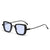 Classic Style Solid Color Ac Square Full Frame Men's Sunglasses