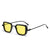 Classic Style Solid Color Ac Square Full Frame Men's Sunglasses