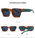 Classic Style Solid Color Ac Square Full Frame Women's Sunglasses