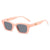 Classic Style Solid Color Pc Square Full Frame Women's Sunglasses