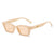 Classic Style Solid Color Pc Square Full Frame Women's Sunglasses