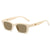 Classic Style Solid Color Pc Square Full Frame Women's Sunglasses