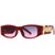 Classic Style Solid Color Pc Square Full Frame Women's Sunglasses