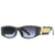 Classic Style Solid Color Pc Square Full Frame Women's Sunglasses