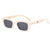 Classic Style Solid Color Pc Square Full Frame Women's Sunglasses