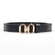 Classic Style Solid Color Pu Leather Women's Leather Belts