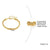 Classic Style Solid Color Stainless Steel Plating 18k Gold Plated Bracelets