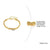 Classic Style Solid Color Stainless Steel Plating 18k Gold Plated Bracelets