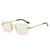 Classic Style Square Pc Square Frameless Women's Sunglasses