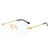 Classic Style Square Pc Square Frameless Women's Sunglasses