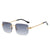 Classic Style Square Pc Square Frameless Women's Sunglasses