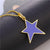 Classic Style Star Heart Shape Copper Enamel Plating Inlay Zircon Gold Plated Charms Jewelry Accessories