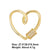 Classic Style Star Heart Shape Copper Plating Inlay Zircon 18k Gold Plated White Gold Plated Jewelry Accessories