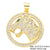 Classic Style Streetwear Animal Round Elephant Copper Plating Inlay Zircon 18k Gold Plated Charms