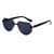 Classic Style Streetwear Commute Solid Color Pc Shield Frameless Women's Sunglasses