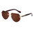 Classic Style Streetwear Commute Solid Color Pc Shield Frameless Women's Sunglasses