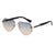 Classic Style Streetwear Commute Solid Color Pc Shield Frameless Women's Sunglasses