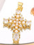 Classic Style Streetwear Cross Copper Plating Inlay Zircon 18k Gold Plated Charms