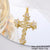 Classic Style Streetwear Cross Copper Plating Inlay Zircon 18k Gold Plated Charms