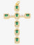 Classic Style Streetwear Cross Copper Plating Inlay Zircon 18k Gold Plated Charms