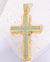 Classic Style Streetwear Cross Copper Plating Inlay Zircon 18k Gold Plated Charms