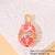 Classic Style Streetwear Geometric Moon Heart Shape 18k Gold Plated Zircon Copper Wholesale Charms