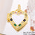 Classic Style Streetwear Geometric Moon Heart Shape 18k Gold Plated Zircon Copper Wholesale Charms