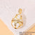 Classic Style Streetwear Geometric Moon Heart Shape 18k Gold Plated Zircon Copper Wholesale Charms